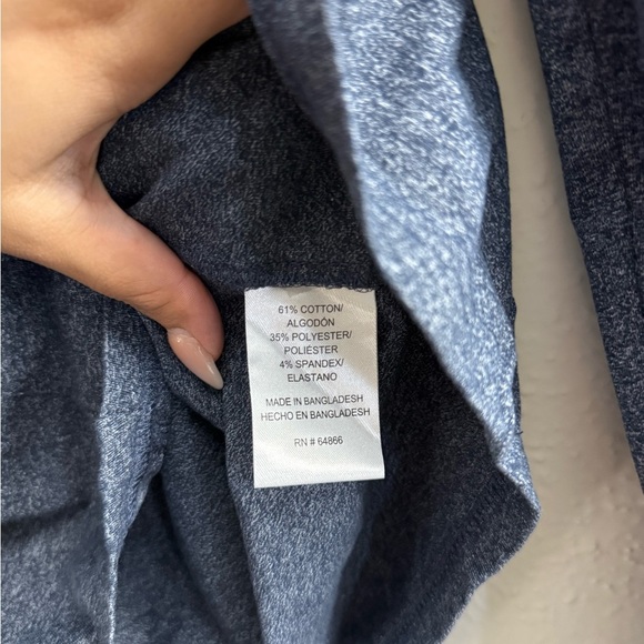 Men’s Lee Gray Long Sleeve Tee Soft Cotton Blend Size M - Picture 7 of 7